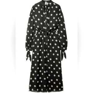 Nanushka Polka Dot Black Maxi Dress in M